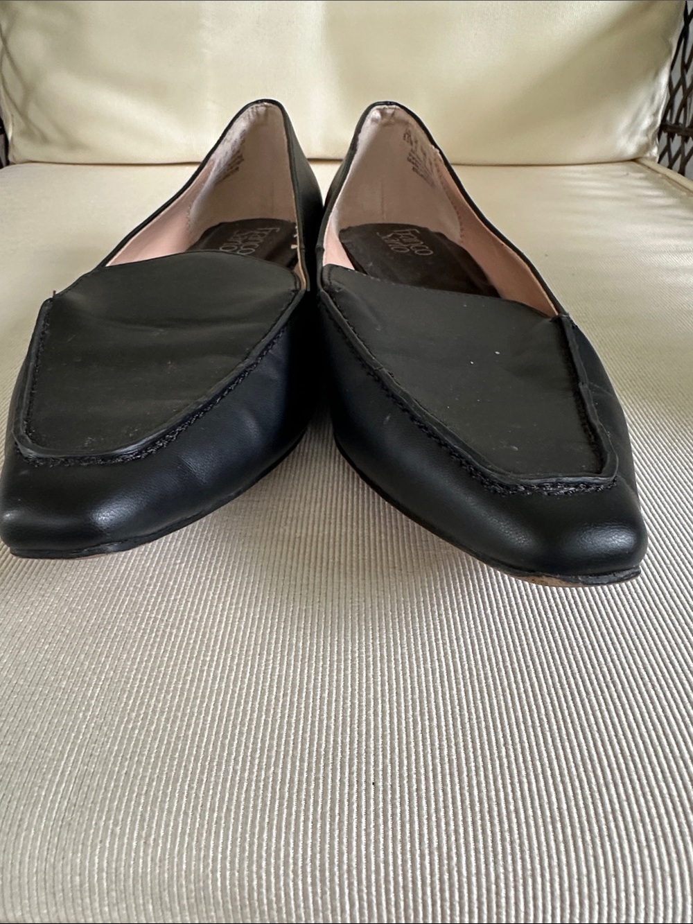 Franco Sarto Belamour Black Pointed Loafer Flats size 8.5 - Picture 8 of 10
